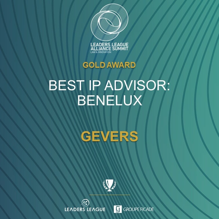 Gevers won the Gold Award 'Best IP advisor: Benelux'.